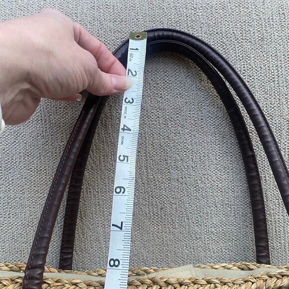 Large straw beach bag Colorful 12x19 vacation cruise shopping - Picture 9 of 9